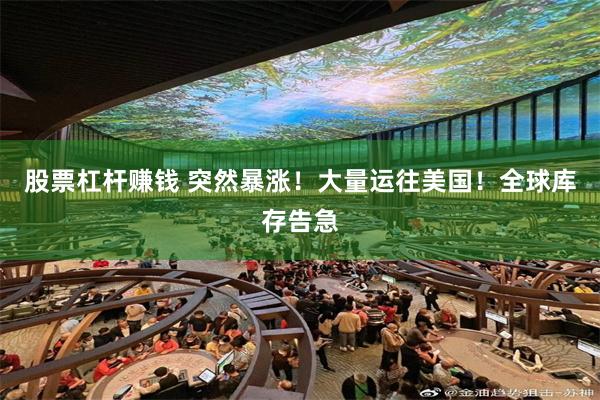 股票杠杆赚钱 突然暴涨！大量运往美国！全球库存告急