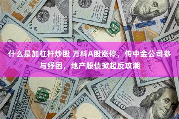 什么是加杠杆炒股 万科A股涨停，传中金公司参与纾困，地产股债掀起反攻潮